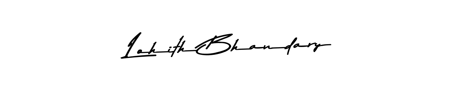 Also You can easily find your signature by using the search form. We will create Lohith Bhandary name handwritten signature images for you free of cost using Asem Kandis PERSONAL USE sign style. Lohith Bhandary signature style 9 images and pictures png