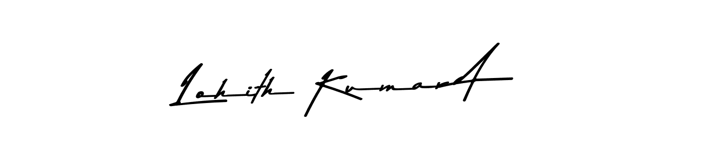 Use a signature maker to create a handwritten signature online. With this signature software, you can design (Asem Kandis PERSONAL USE) your own signature for name Lohith Kumar A. Lohith Kumar A signature style 9 images and pictures png