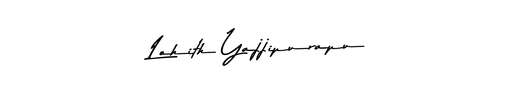Create a beautiful signature design for name Lohith Yajjipurapu. With this signature (Asem Kandis PERSONAL USE) fonts, you can make a handwritten signature for free. Lohith Yajjipurapu signature style 9 images and pictures png
