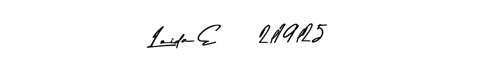 Similarly Asem Kandis PERSONAL USE is the best handwritten signature design. Signature creator online .You can use it as an online autograph creator for name Loida E     2l19l25. Loida E     2l19l25 signature style 9 images and pictures png