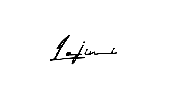 How to make Lojini name signature. Use Asem Kandis PERSONAL USE style for creating short signs online. This is the latest handwritten sign. Lojini signature style 9 images and pictures png