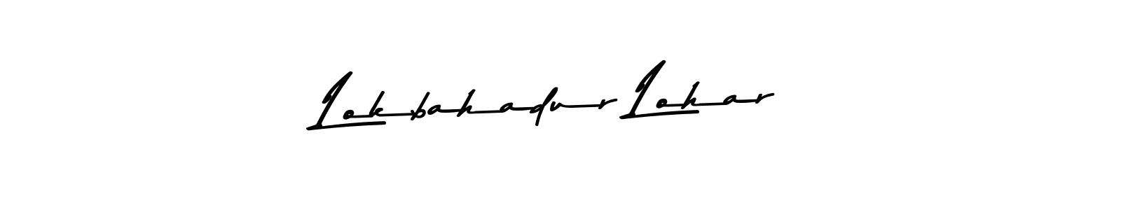 How to make Lokbahadur Lohar signature? Asem Kandis PERSONAL USE is a professional autograph style. Create handwritten signature for Lokbahadur Lohar name. Lokbahadur Lohar signature style 9 images and pictures png