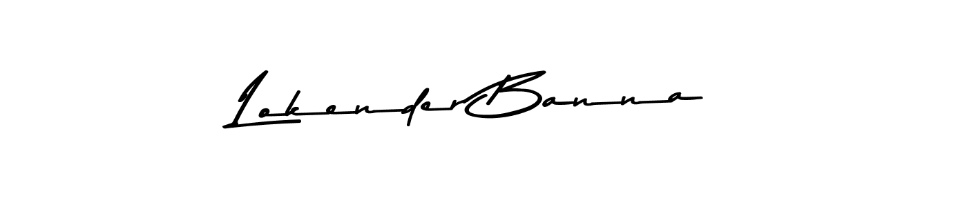 Use a signature maker to create a handwritten signature online. With this signature software, you can design (Asem Kandis PERSONAL USE) your own signature for name Lokender Banna. Lokender Banna signature style 9 images and pictures png