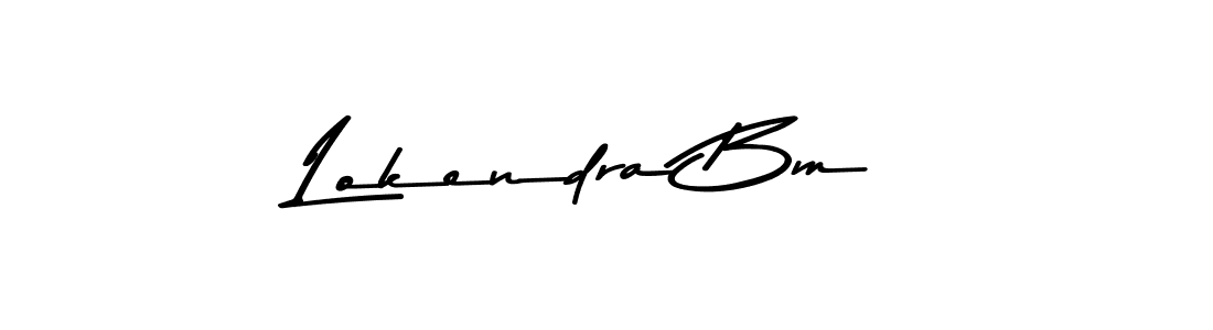 How to make Lokendra Bm signature? Asem Kandis PERSONAL USE is a professional autograph style. Create handwritten signature for Lokendra Bm name. Lokendra Bm signature style 9 images and pictures png