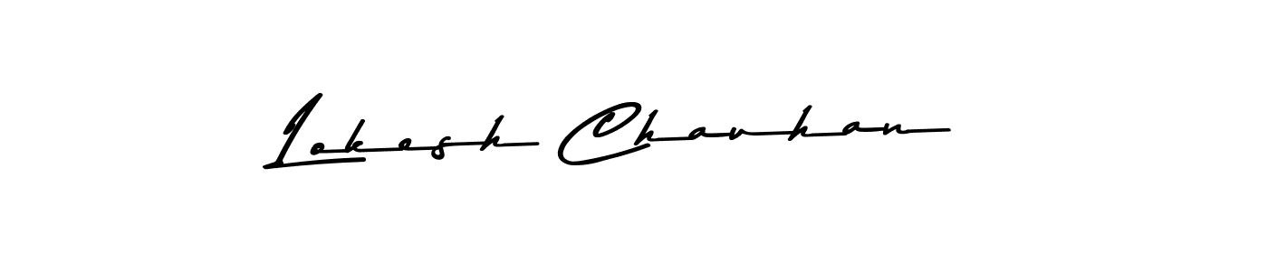 This is the best signature style for the Lokesh Chauhan name. Also you like these signature font (Asem Kandis PERSONAL USE). Mix name signature. Lokesh Chauhan signature style 9 images and pictures png