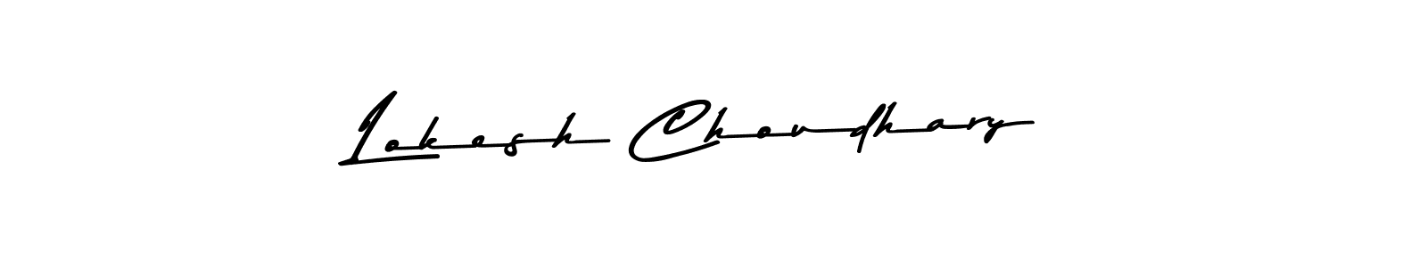 Design your own signature with our free online signature maker. With this signature software, you can create a handwritten (Asem Kandis PERSONAL USE) signature for name Lokesh Choudhary. Lokesh Choudhary signature style 9 images and pictures png