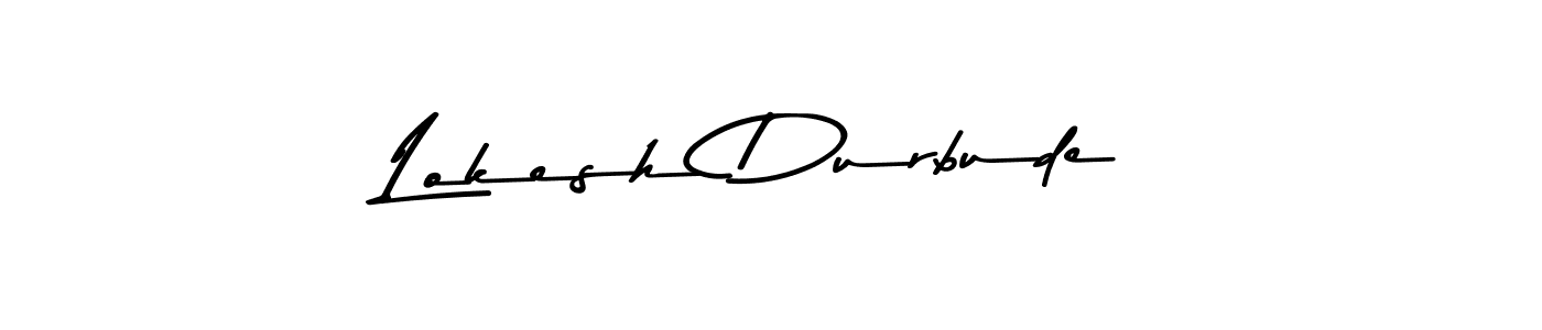 Also You can easily find your signature by using the search form. We will create Lokesh Durbude name handwritten signature images for you free of cost using Asem Kandis PERSONAL USE sign style. Lokesh Durbude signature style 9 images and pictures png