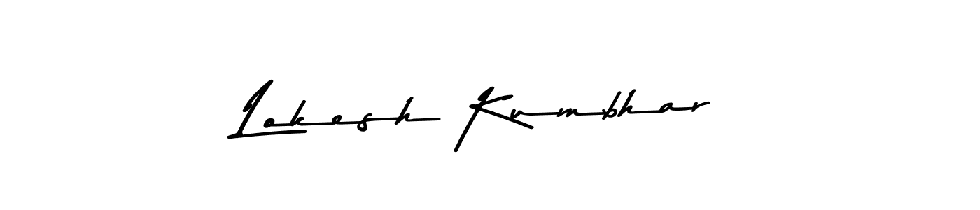How to make Lokesh Kumbhar signature? Asem Kandis PERSONAL USE is a professional autograph style. Create handwritten signature for Lokesh Kumbhar name. Lokesh Kumbhar signature style 9 images and pictures png