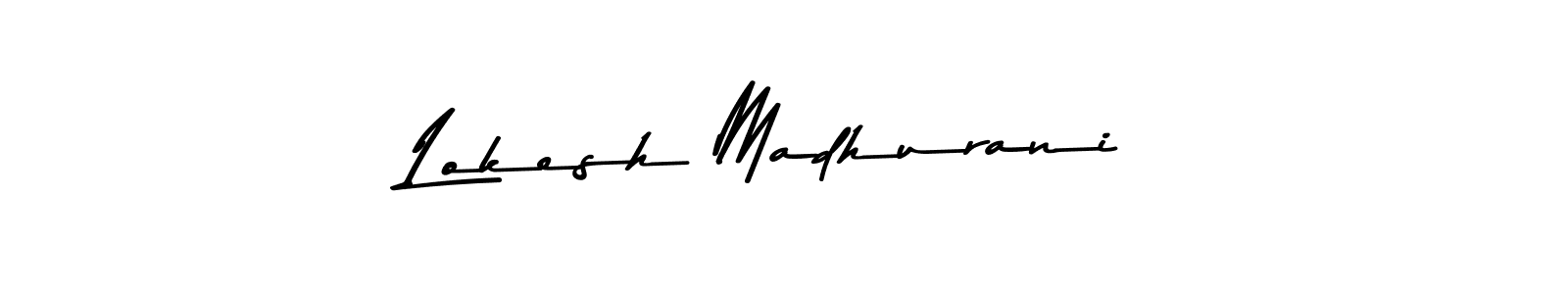 Lokesh Madhurani stylish signature style. Best Handwritten Sign (Asem Kandis PERSONAL USE) for my name. Handwritten Signature Collection Ideas for my name Lokesh Madhurani. Lokesh Madhurani signature style 9 images and pictures png