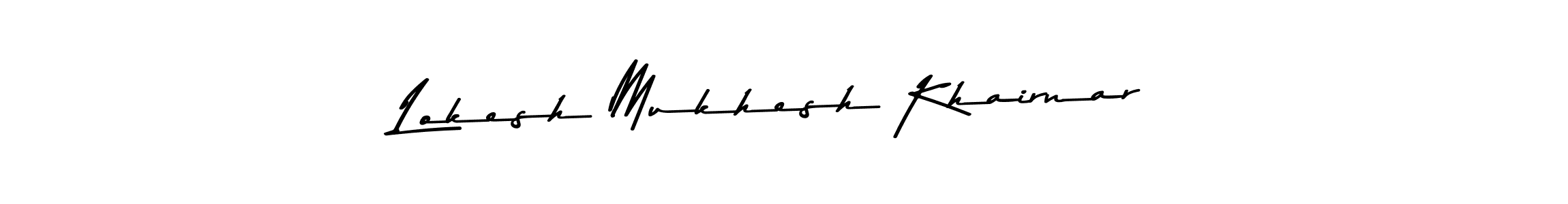 Make a beautiful signature design for name Lokesh Mukhesh Khairnar. Use this online signature maker to create a handwritten signature for free. Lokesh Mukhesh Khairnar signature style 9 images and pictures png