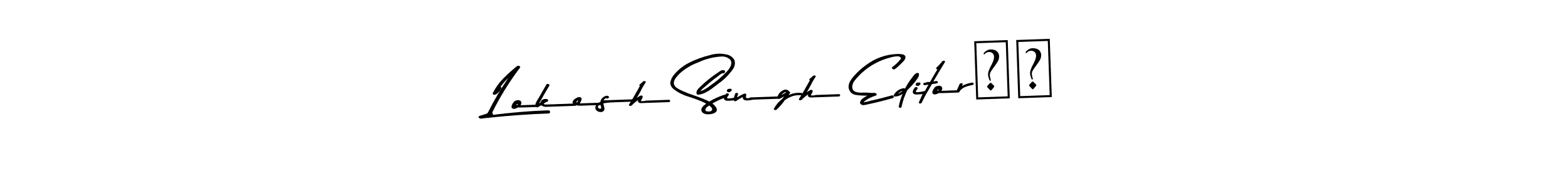 Lokesh Singh Editor♥️ stylish signature style. Best Handwritten Sign (Asem Kandis PERSONAL USE) for my name. Handwritten Signature Collection Ideas for my name Lokesh Singh Editor♥️. Lokesh Singh Editor♥️ signature style 9 images and pictures png