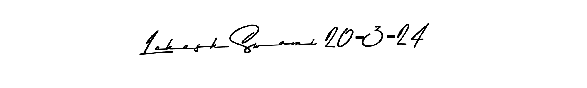 Make a beautiful signature design for name Lokesh Swami 20-3-24. Use this online signature maker to create a handwritten signature for free. Lokesh Swami 20-3-24 signature style 9 images and pictures png