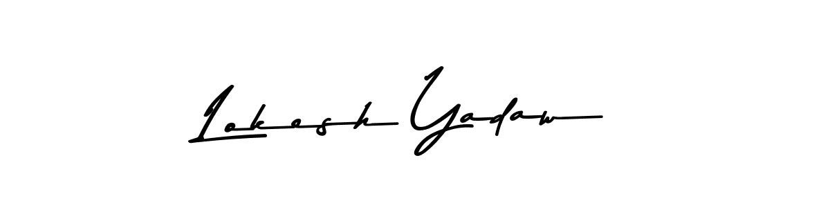 How to make Lokesh Yadaw signature? Asem Kandis PERSONAL USE is a professional autograph style. Create handwritten signature for Lokesh Yadaw name. Lokesh Yadaw signature style 9 images and pictures png