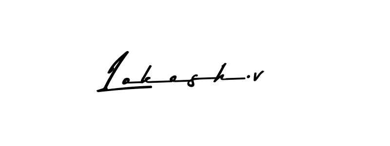 Lokesh.v stylish signature style. Best Handwritten Sign (Asem Kandis PERSONAL USE) for my name. Handwritten Signature Collection Ideas for my name Lokesh.v. Lokesh.v signature style 9 images and pictures png