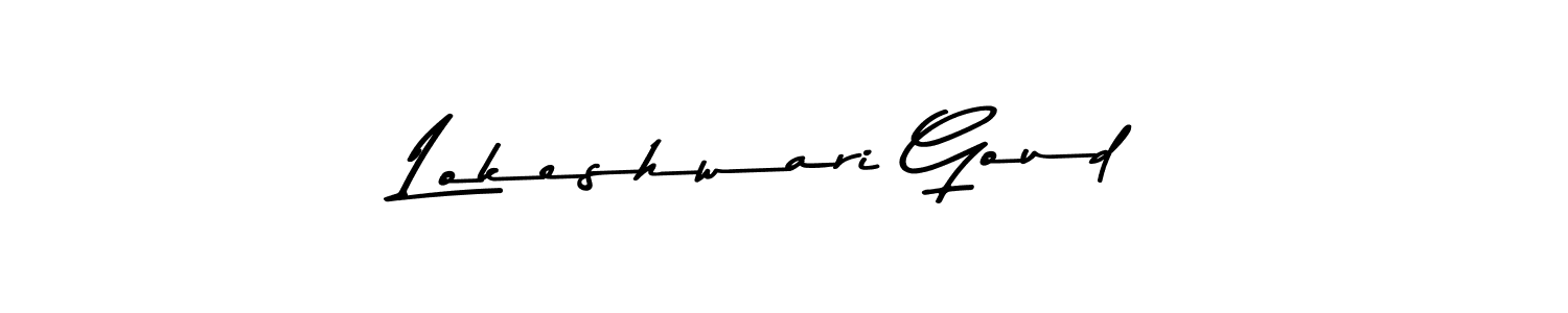 if you are searching for the best signature style for your name Lokeshwari Goud. so please give up your signature search. here we have designed multiple signature styles  using Asem Kandis PERSONAL USE. Lokeshwari Goud signature style 9 images and pictures png