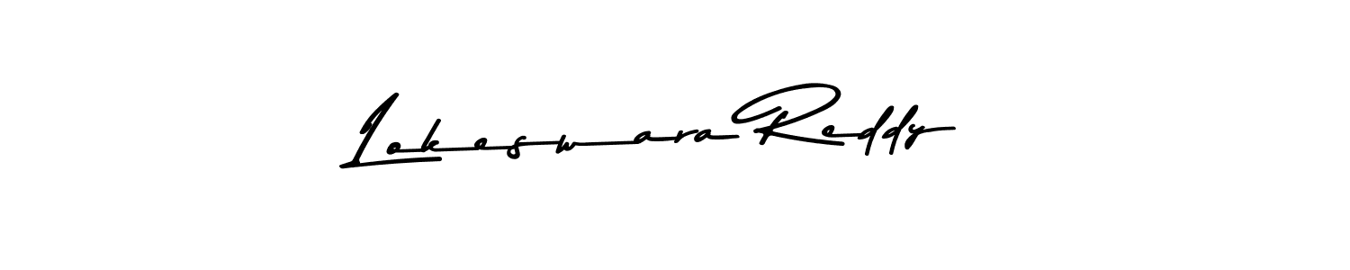 How to make Lokeswara Reddy name signature. Use Asem Kandis PERSONAL USE style for creating short signs online. This is the latest handwritten sign. Lokeswara Reddy signature style 9 images and pictures png