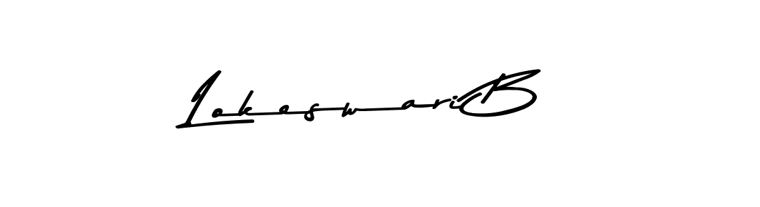 How to Draw Lokeswari B signature style? Asem Kandis PERSONAL USE is a latest design signature styles for name Lokeswari B. Lokeswari B signature style 9 images and pictures png