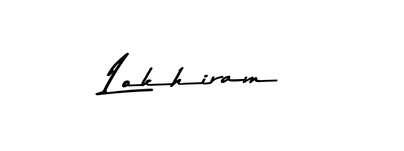 How to make Lokhiram name signature. Use Asem Kandis PERSONAL USE style for creating short signs online. This is the latest handwritten sign. Lokhiram signature style 9 images and pictures png