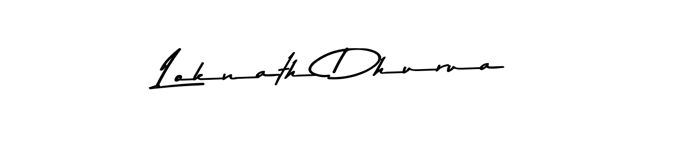 How to make Loknath Dhurua signature? Asem Kandis PERSONAL USE is a professional autograph style. Create handwritten signature for Loknath Dhurua name. Loknath Dhurua signature style 9 images and pictures png