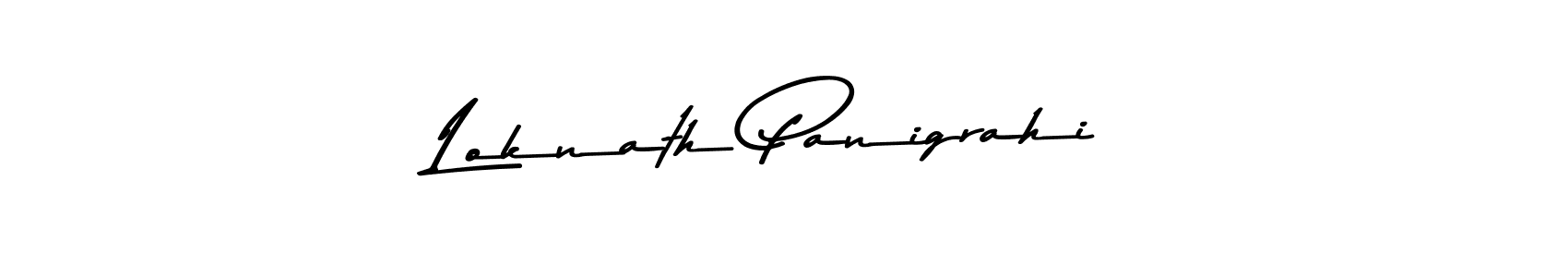 Create a beautiful signature design for name Loknath Panigrahi. With this signature (Asem Kandis PERSONAL USE) fonts, you can make a handwritten signature for free. Loknath Panigrahi signature style 9 images and pictures png