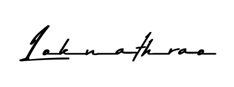 How to make Loknathrao name signature. Use Asem Kandis PERSONAL USE style for creating short signs online. This is the latest handwritten sign. Loknathrao signature style 9 images and pictures png