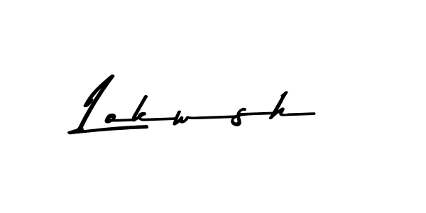 Use a signature maker to create a handwritten signature online. With this signature software, you can design (Asem Kandis PERSONAL USE) your own signature for name Lokwsh. Lokwsh signature style 9 images and pictures png