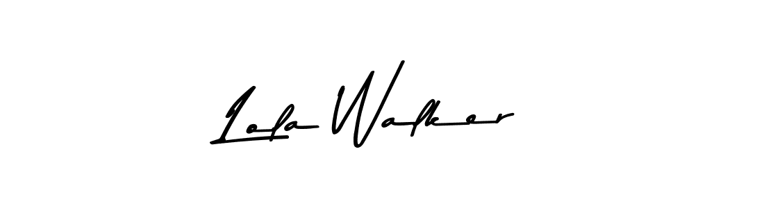 Similarly Asem Kandis PERSONAL USE is the best handwritten signature design. Signature creator online .You can use it as an online autograph creator for name Lola Walker. Lola Walker signature style 9 images and pictures png