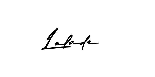 Also You can easily find your signature by using the search form. We will create Lolade name handwritten signature images for you free of cost using Asem Kandis PERSONAL USE sign style. Lolade signature style 9 images and pictures png