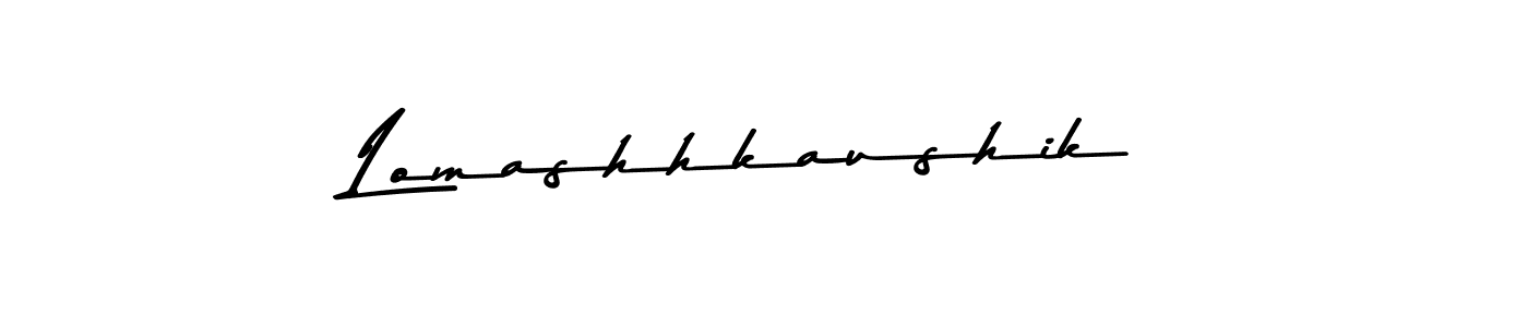 How to make Lomashhkaushik signature? Asem Kandis PERSONAL USE is a professional autograph style. Create handwritten signature for Lomashhkaushik name. Lomashhkaushik signature style 9 images and pictures png