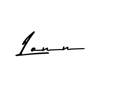 Make a beautiful signature design for name Lonn. With this signature (Asem Kandis PERSONAL USE) style, you can create a handwritten signature for free. Lonn signature style 9 images and pictures png