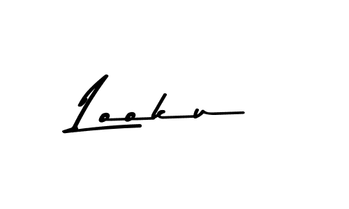 Make a beautiful signature design for name Looku. With this signature (Asem Kandis PERSONAL USE) style, you can create a handwritten signature for free. Looku signature style 9 images and pictures png