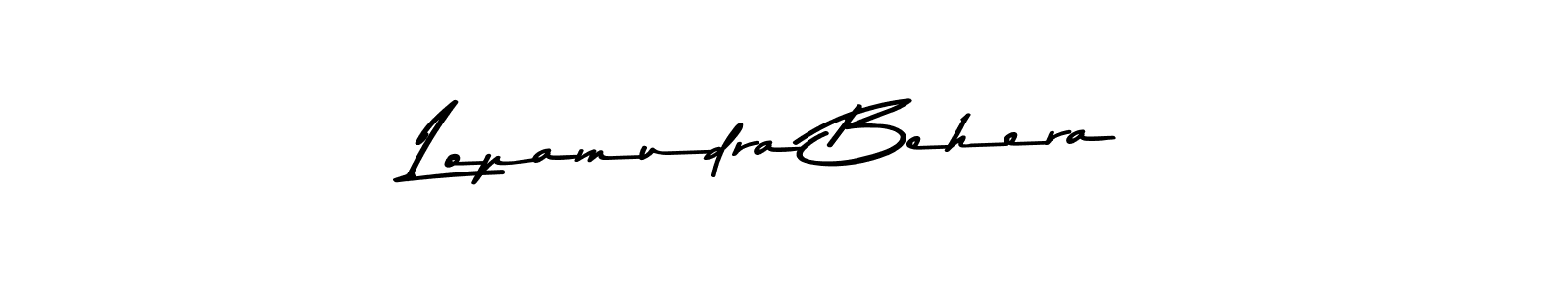 Use a signature maker to create a handwritten signature online. With this signature software, you can design (Asem Kandis PERSONAL USE) your own signature for name Lopamudra Behera. Lopamudra Behera signature style 9 images and pictures png