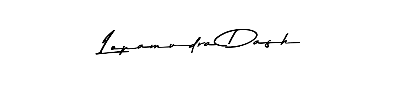How to make Lopamudra Dash signature? Asem Kandis PERSONAL USE is a professional autograph style. Create handwritten signature for Lopamudra Dash name. Lopamudra Dash signature style 9 images and pictures png