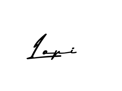 Make a beautiful signature design for name Lopi. With this signature (Asem Kandis PERSONAL USE) style, you can create a handwritten signature for free. Lopi signature style 9 images and pictures png