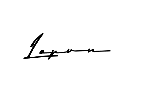 How to make Lopun signature? Asem Kandis PERSONAL USE is a professional autograph style. Create handwritten signature for Lopun name. Lopun signature style 9 images and pictures png