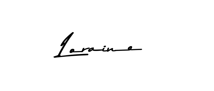 Design your own signature with our free online signature maker. With this signature software, you can create a handwritten (Asem Kandis PERSONAL USE) signature for name Loraine. Loraine signature style 9 images and pictures png