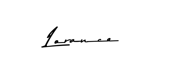 How to make Lorance signature? Asem Kandis PERSONAL USE is a professional autograph style. Create handwritten signature for Lorance name. Lorance signature style 9 images and pictures png