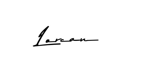 Make a beautiful signature design for name Lorcan. With this signature (Asem Kandis PERSONAL USE) style, you can create a handwritten signature for free. Lorcan signature style 9 images and pictures png