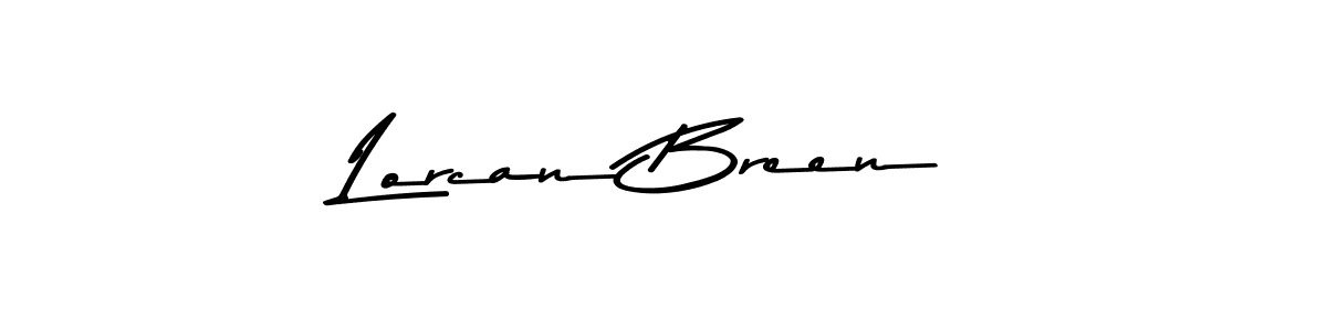 Lorcan Breen stylish signature style. Best Handwritten Sign (Asem Kandis PERSONAL USE) for my name. Handwritten Signature Collection Ideas for my name Lorcan Breen. Lorcan Breen signature style 9 images and pictures png