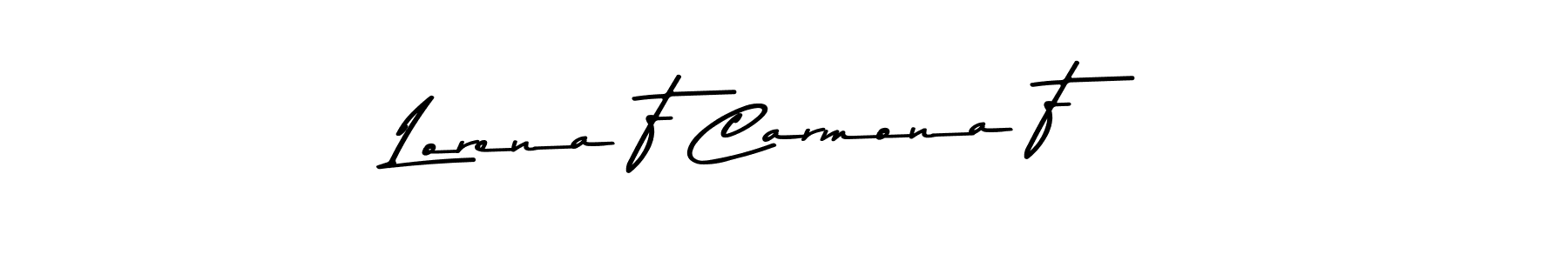 You should practise on your own different ways (Asem Kandis PERSONAL USE) to write your name (Lorena F Carmona F) in signature. don't let someone else do it for you. Lorena F Carmona F signature style 9 images and pictures png