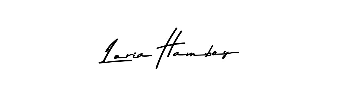 Loria Hamboy stylish signature style. Best Handwritten Sign (Asem Kandis PERSONAL USE) for my name. Handwritten Signature Collection Ideas for my name Loria Hamboy. Loria Hamboy signature style 9 images and pictures png