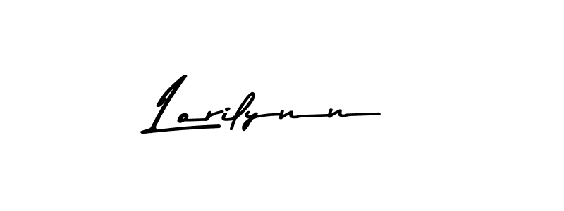 How to make Lorilynn name signature. Use Asem Kandis PERSONAL USE style for creating short signs online. This is the latest handwritten sign. Lorilynn signature style 9 images and pictures png
