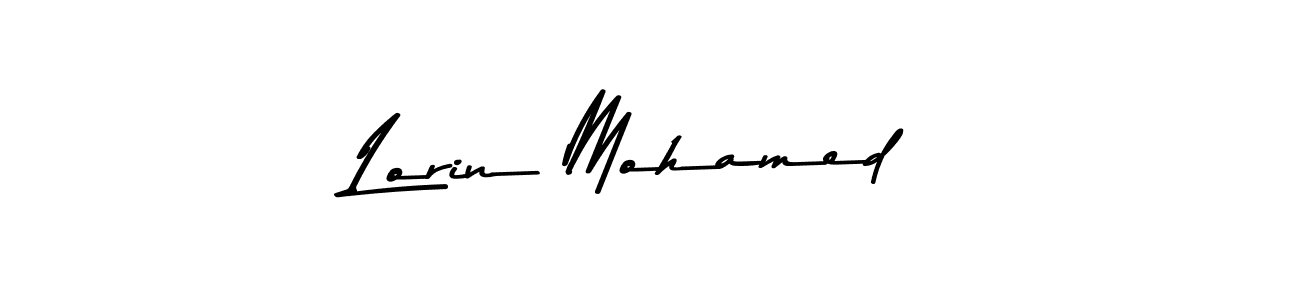 How to make Lorin Mohamed signature? Asem Kandis PERSONAL USE is a professional autograph style. Create handwritten signature for Lorin Mohamed name. Lorin Mohamed signature style 9 images and pictures png