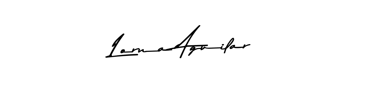 Also You can easily find your signature by using the search form. We will create Lorna Aguilar name handwritten signature images for you free of cost using Asem Kandis PERSONAL USE sign style. Lorna Aguilar signature style 9 images and pictures png