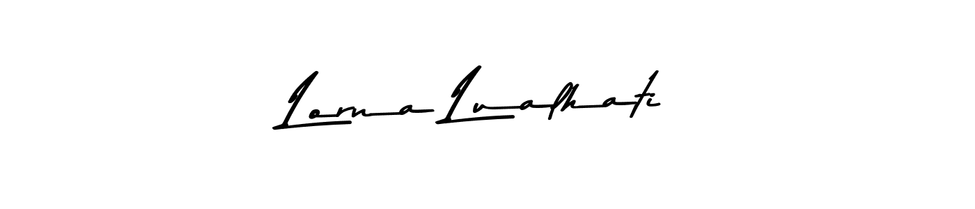 This is the best signature style for the Lorna Lualhati name. Also you like these signature font (Asem Kandis PERSONAL USE). Mix name signature. Lorna Lualhati signature style 9 images and pictures png