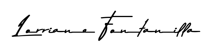 Create a personalized artistic stamp with Lorriane Fontanilla in Asem Kandis PERSONAL USE font. Perfect for visual artists, designers, and influencers. Lorriane Fontanilla signature style 9 images and pictures png
