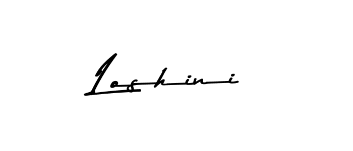 Loshini stylish signature style. Best Handwritten Sign (Asem Kandis PERSONAL USE) for my name. Handwritten Signature Collection Ideas for my name Loshini. Loshini signature style 9 images and pictures png