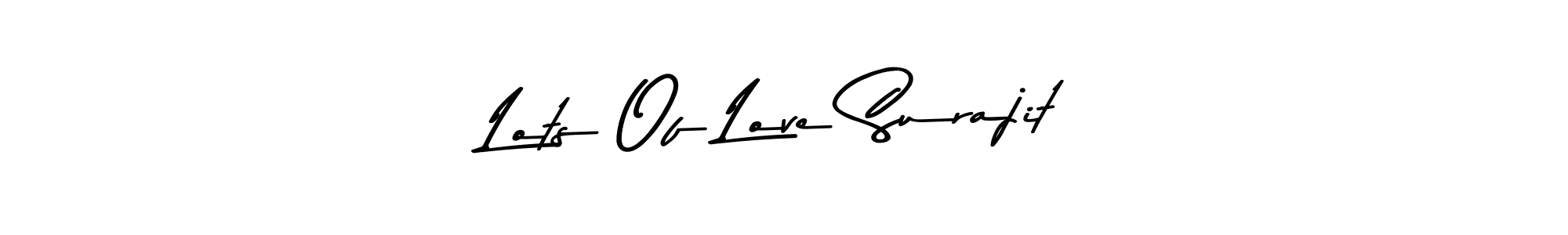 Also we have Lots Of Love Surajit name is the best signature style. Create professional handwritten signature collection using Asem Kandis PERSONAL USE autograph style. Lots Of Love Surajit signature style 9 images and pictures png