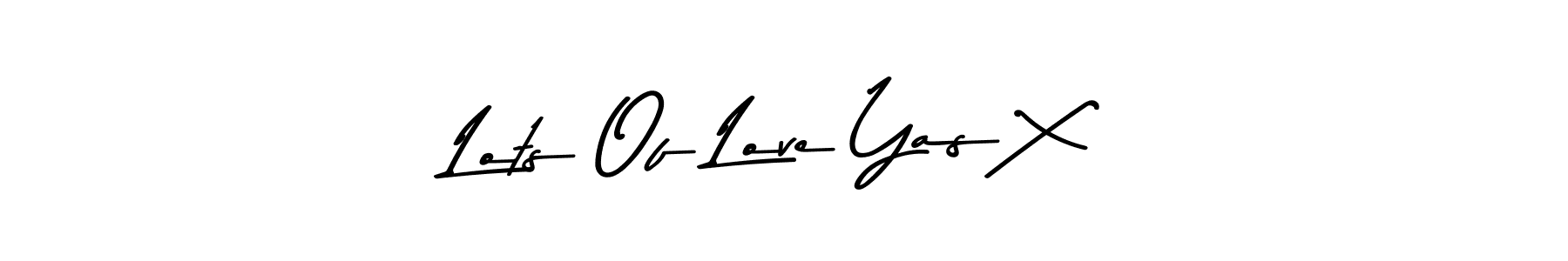 Asem Kandis PERSONAL USE is a professional signature style that is perfect for those who want to add a touch of class to their signature. It is also a great choice for those who want to make their signature more unique. Get Lots Of Love Yas X name to fancy signature for free. Lots Of Love Yas X signature style 9 images and pictures png