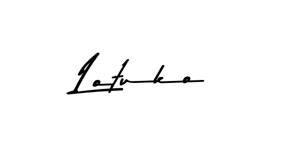 Make a beautiful signature design for name Lotuko. With this signature (Asem Kandis PERSONAL USE) style, you can create a handwritten signature for free. Lotuko signature style 9 images and pictures png